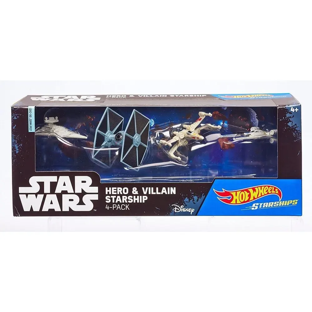 Hot Wheels Star Wars Starship, Hero & Villain 4-Pack 2